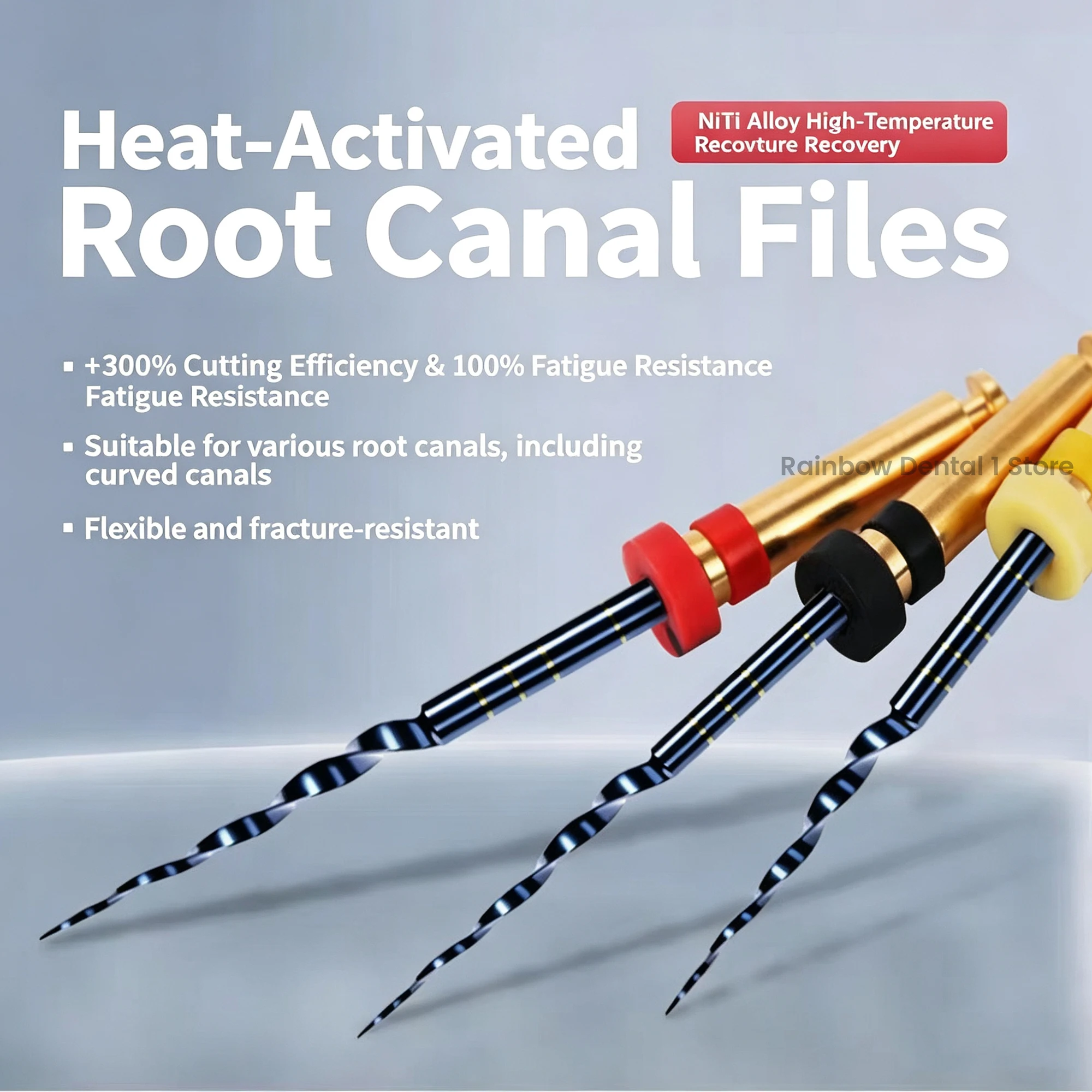 5Pack (30pcs）Dental Rotary Super Files Blue SX-F3 SC Niti Heat Activation E-FLEX  Files soco file Use Root Canal Rotary File