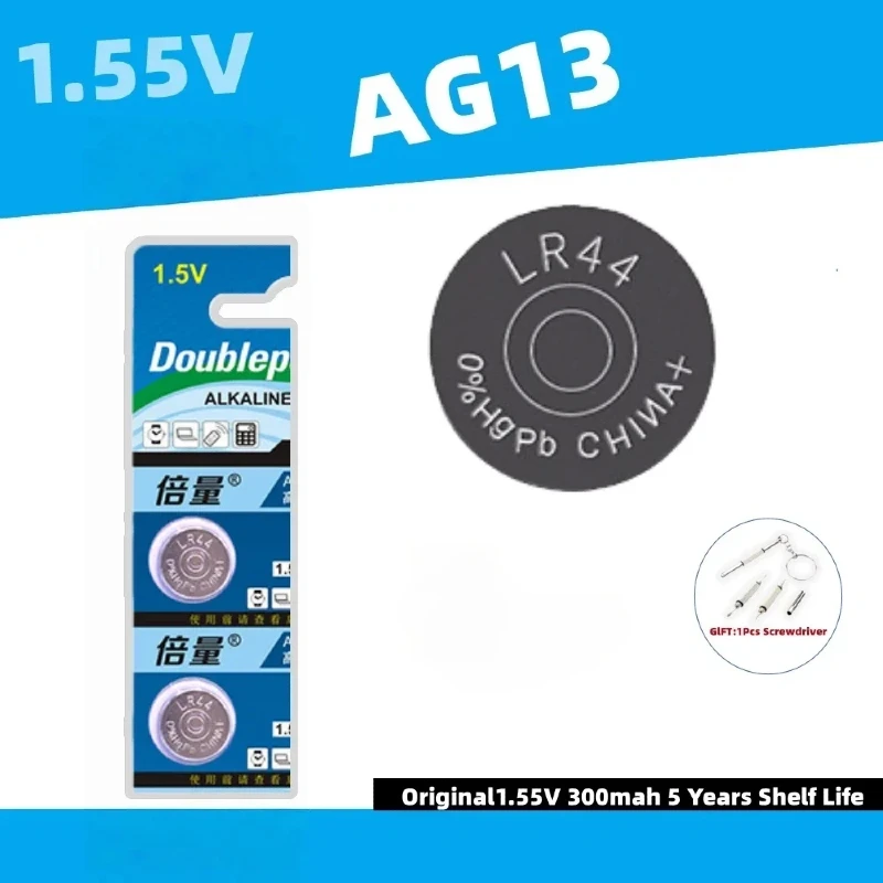 

LR44 AG13 L1154F SR44 A76 1.5V Alkaline Button Coin Battery for Calculators Toys Watches Remote Controls