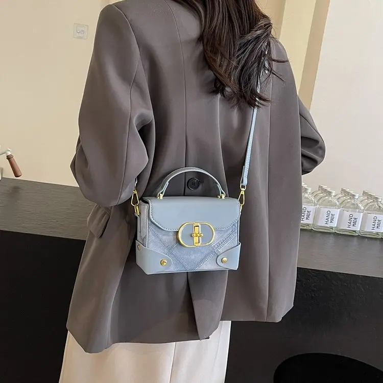 

Женская винтажная сумка через плечо S/S 2025 года, модная стеганая сумка через плечо, многосторонняя сумка из натуральной кожи с регулируемым ремешком