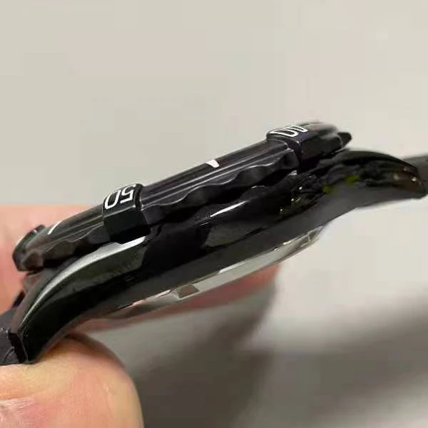 Tactical Frog Men Diver Watch 45.5MM Military Automatic Mechanical Wristwatch PVD Black Case 20ATM Waterproof Luminous NH35