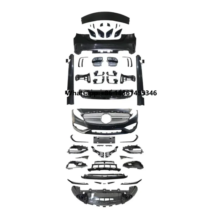 

A Class W176 A180 A200 A25 Flying Win Auto Parts W176 Upgrade A45 Car Bumpers Side Skirt Bodykit