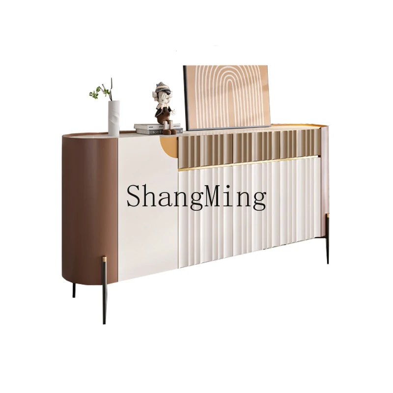 

CL entrance modern simple dining side light luxury door living room balcony rock slab bucket cabinet high-end shoe cabinet
