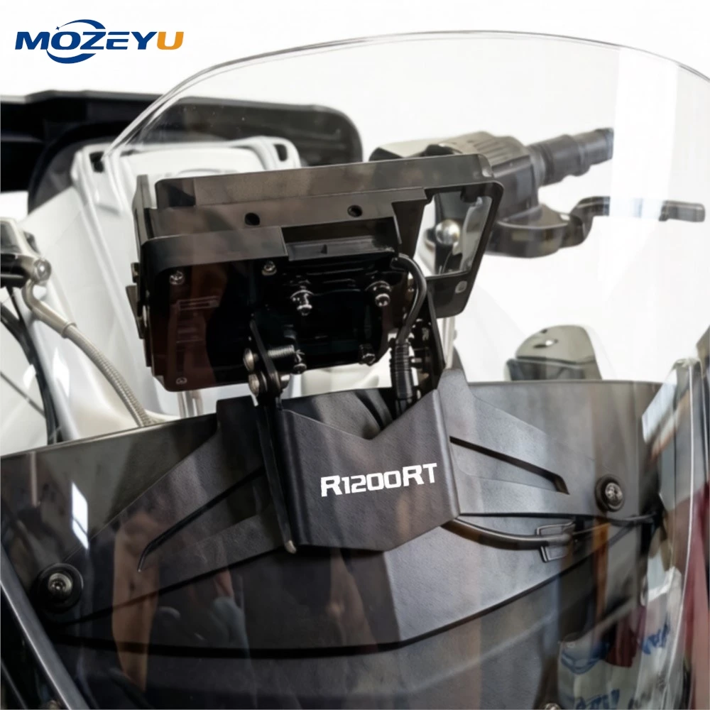 For BMW R1200RT R 1200 RT Below 2009 New Navigation Bracket Motorcycle GPS Navigator USB Charging Phone Holder 2009 2008 - 2005