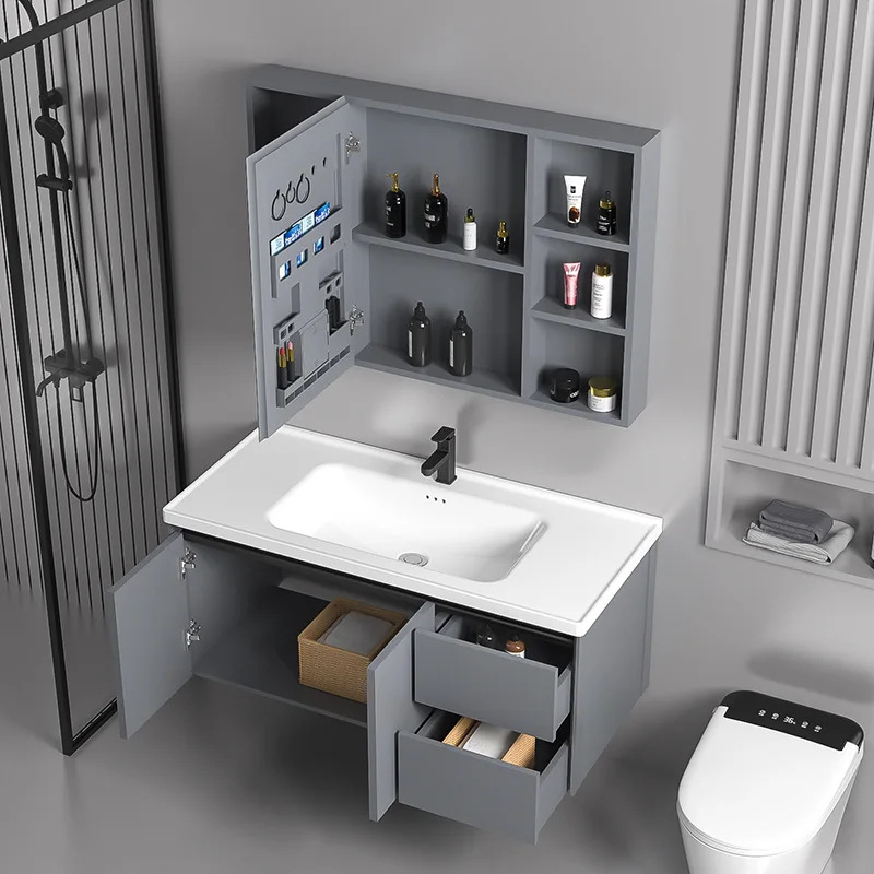Minimalist Color Bathroom Cabinet Fashionable Appearance Useful Bathroom Cabinet Art Bathroom Furniture Armadio Da Bagno XYYSG