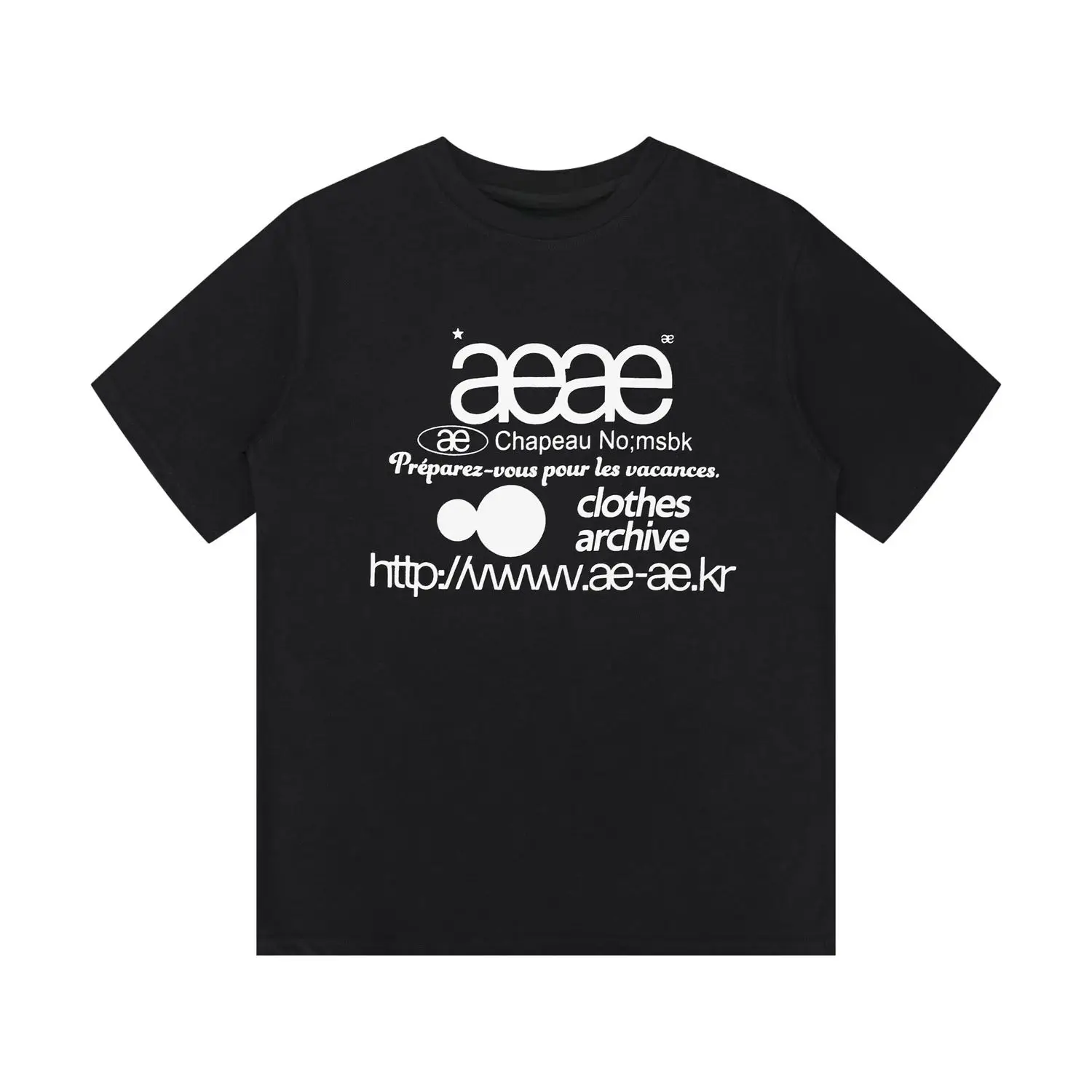 Korean AEAE Multi-line Slogan Typography Front Graphic T-shirt Streetwear Unisex Cotton Short Sleeve Tee 2026 New