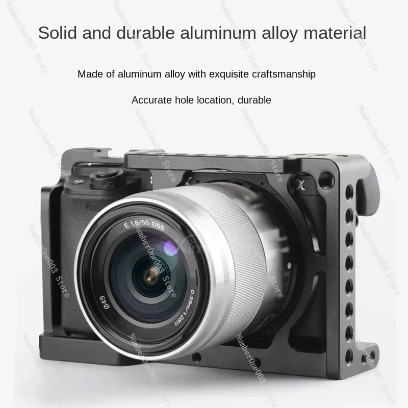 A6300 6000 SLR Cage Camera Accessories Cold Shoe Port Extmicp External Microphone Positive Camera Kit