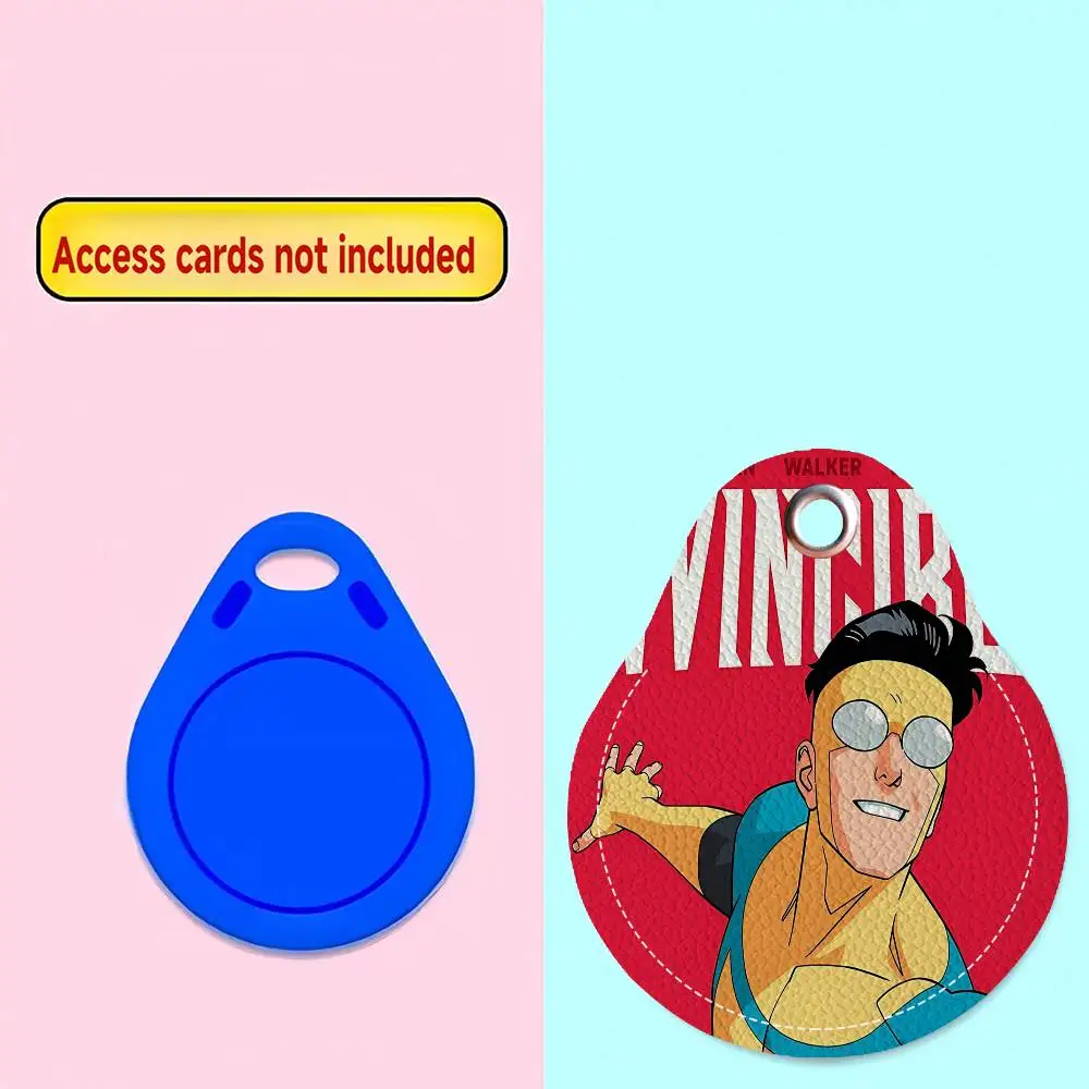 I-Invincible Cartoon Mini Water Drop Shape Community Access Card Holder Elevator Card Sensor Drop Card Protector Keychain