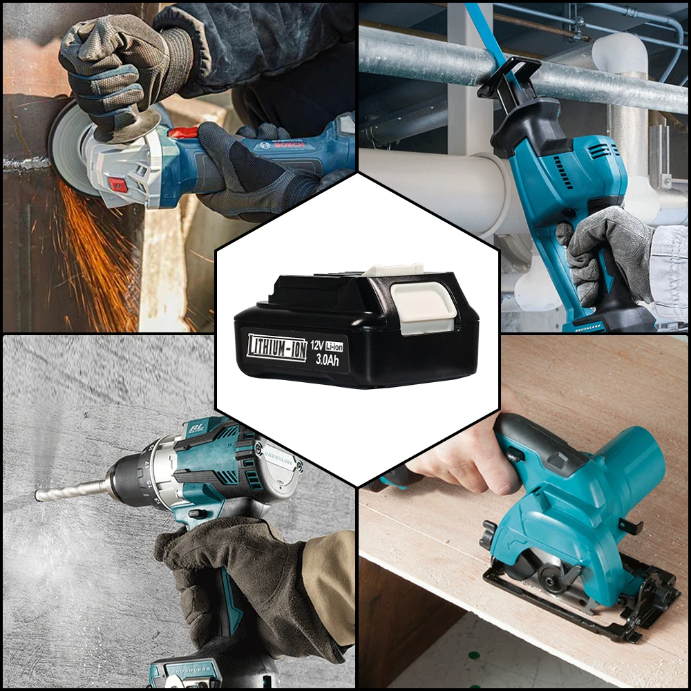 Для Makita 10,8 В 12 В инструменты аккумуляторы 1,5 Ач 2,5 Ач 3 Ач литий-ионный аккумулятор для Makita 10,8 В BL1021B BL1041B BL1016 BL1015 BL104 DF331D