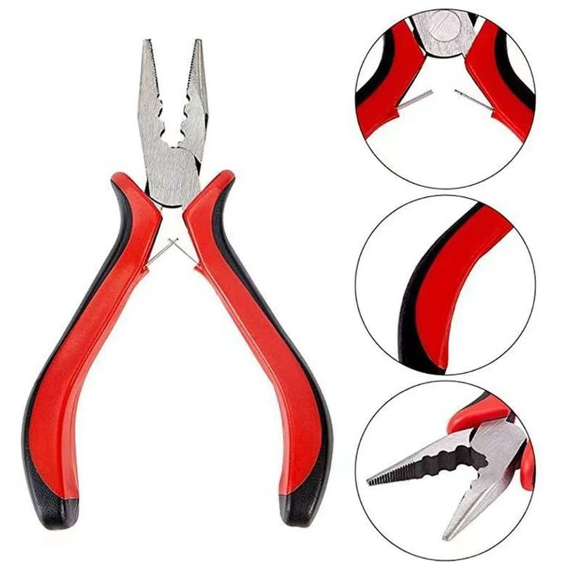 DIY Hair Extension Tool tweezers for hair extensions pliers for Micro Rings/Links/Beads & Feather Fair Extensions