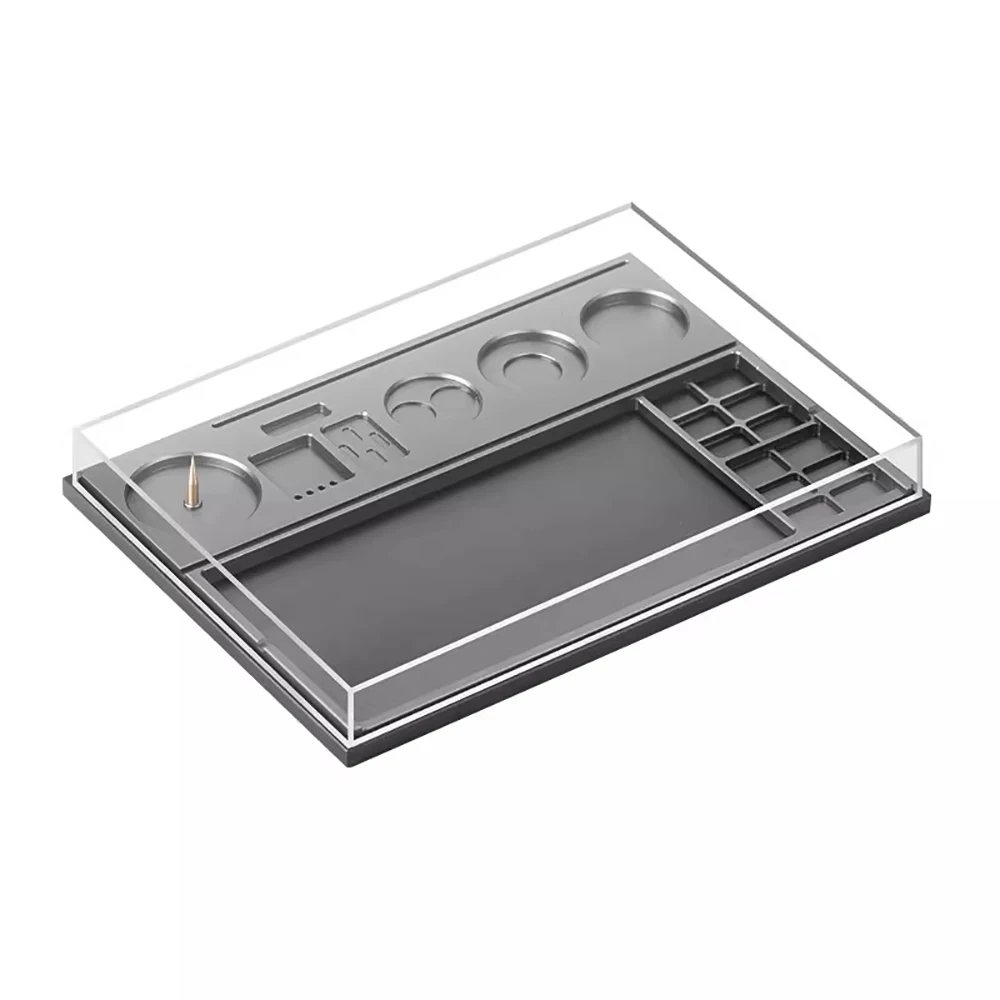 Multi-Compartment Metal Storage Box with Anti-Vibration Padding – Organizer for Screws, Parts & Repair Tools