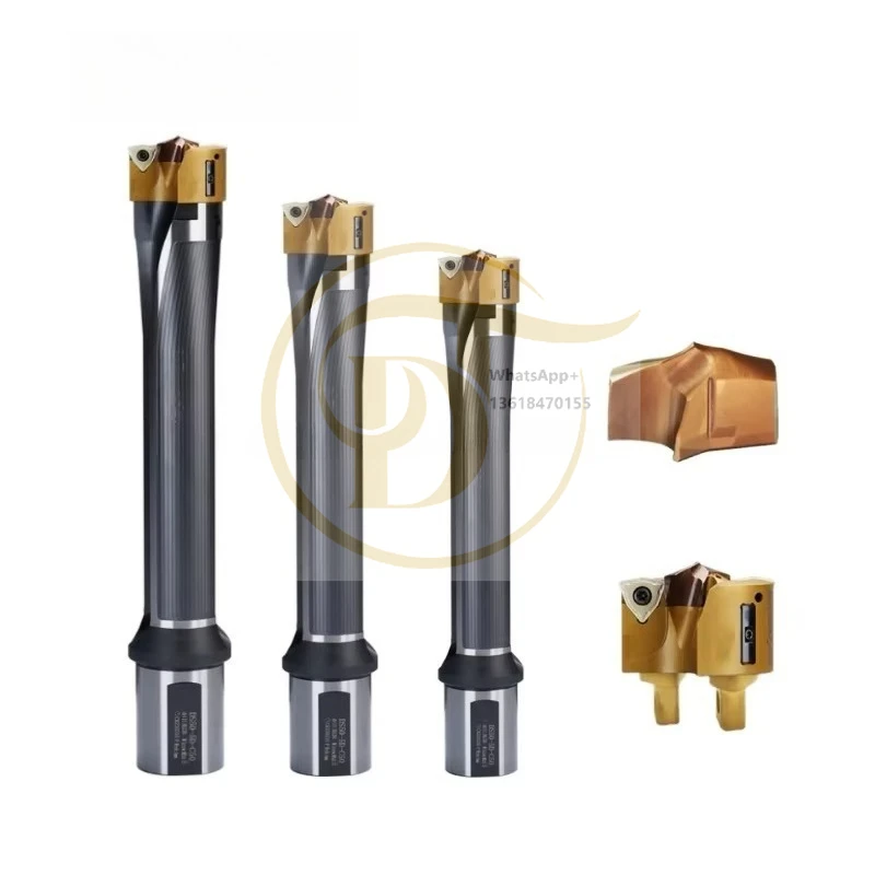 HLC Modular Crown Drill Interchangeable 5mm Carbide  Straight Shank CNC Metal Hole Drilling Bits Straight Flute Design