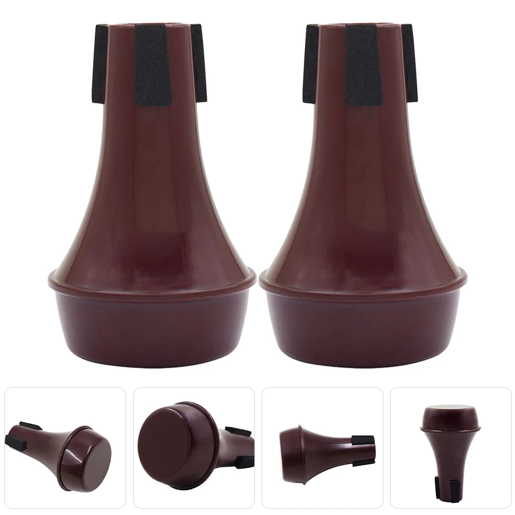 

2 Pcs Mini Weak Speaker Baby Small Trumpet Accessories French Horn Practice Mute