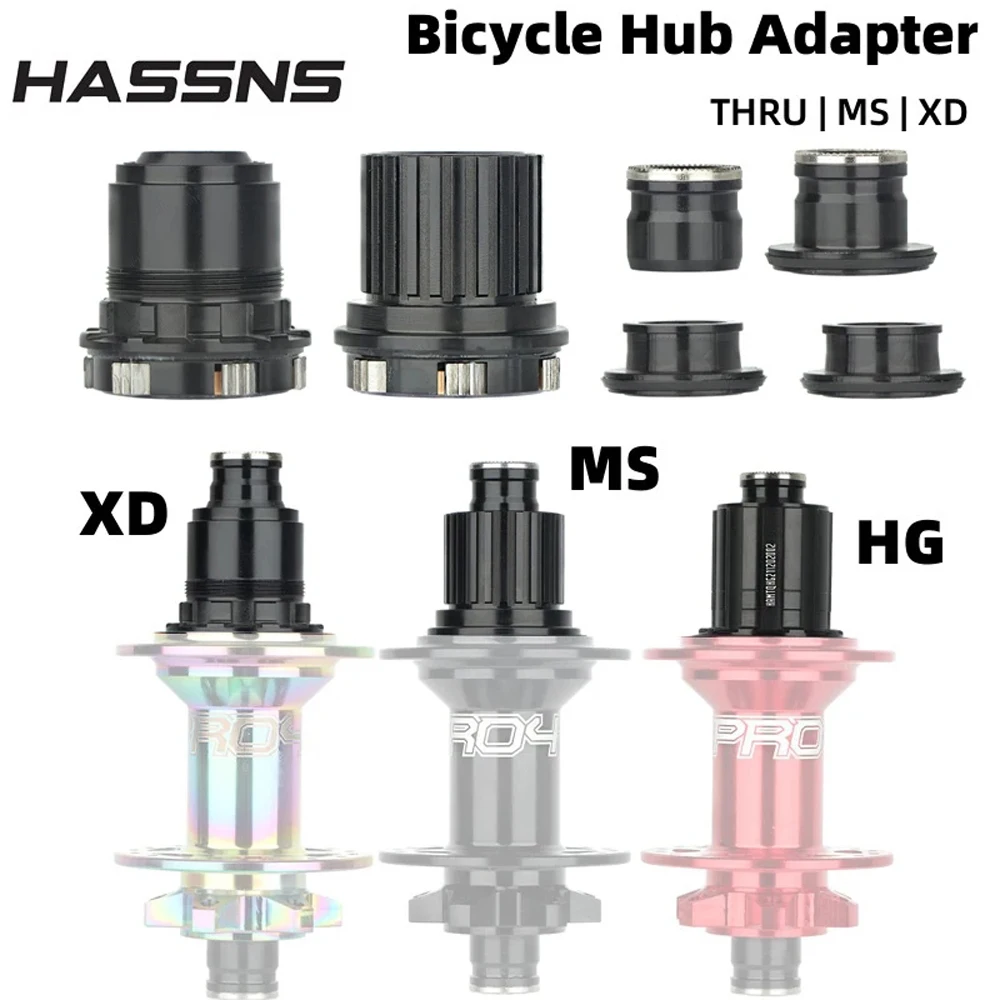 Mountain Road Bike Hubs PRO7 PRO4 Quick Release Hub Bushing THRU Cap Freehub XD HG MS Adapter Bike Accessories