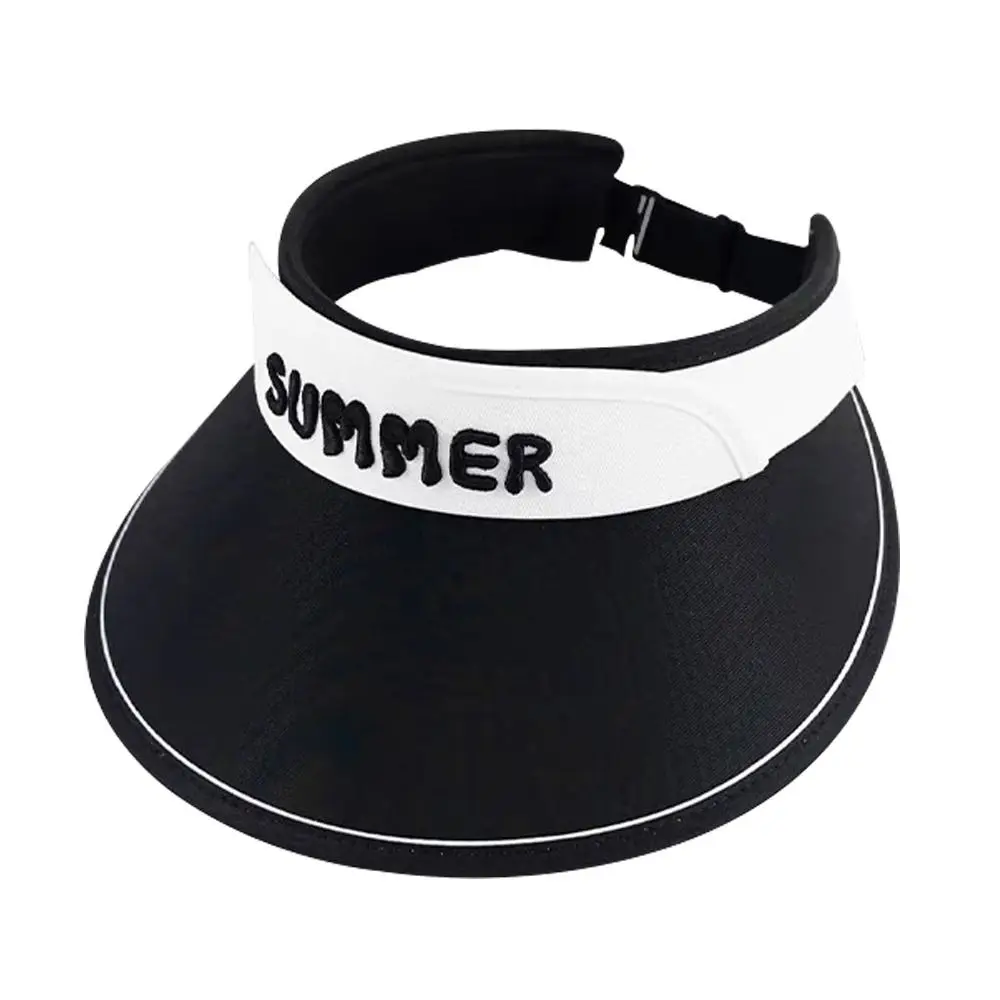

Trendy UPF 50+ Sun Hat UV Protection Adjustable Kids Visor Hats Wide Brim Empty Top Baseball Cap for Boys Girls