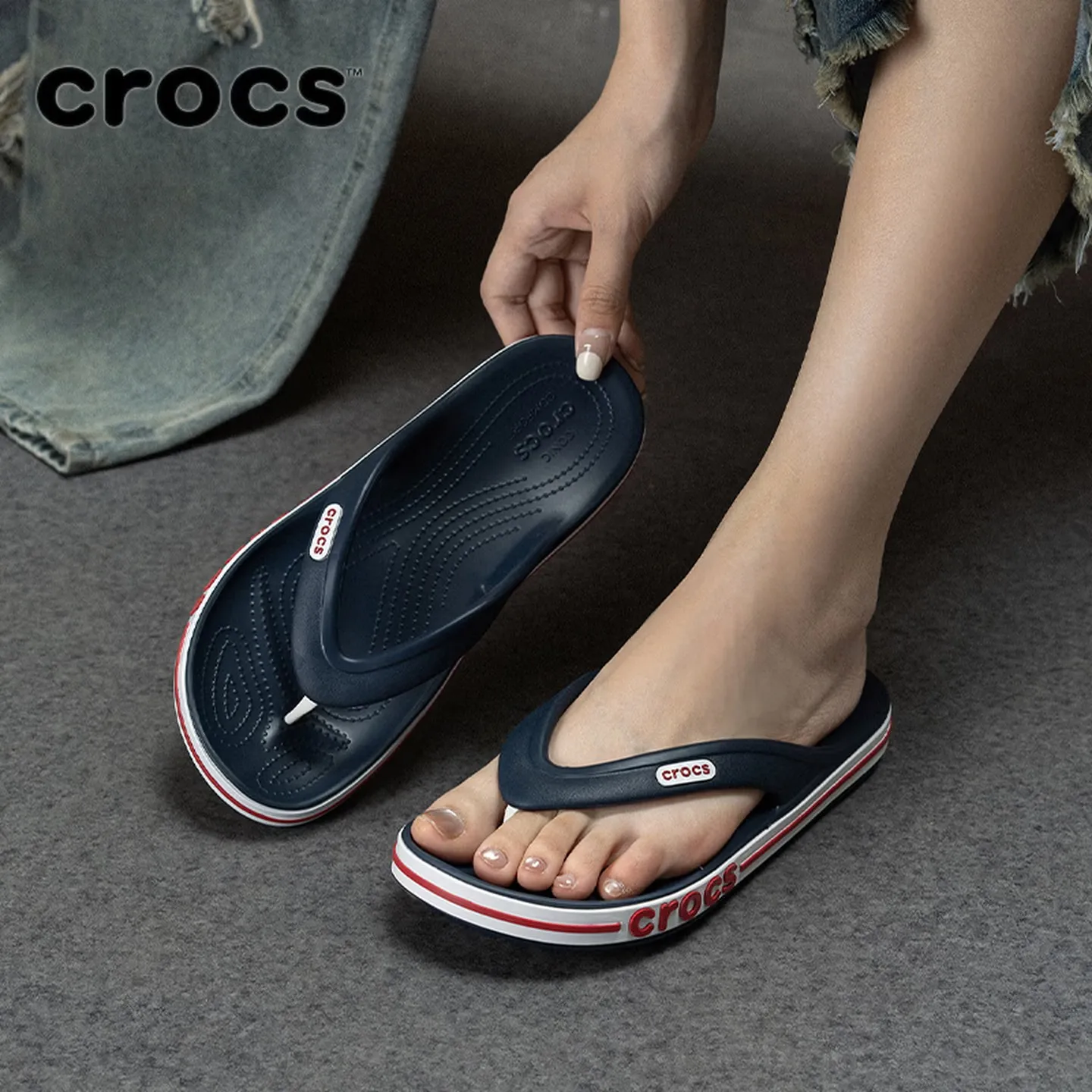 Crocs(Crocs) Men's and Women's Shoes, Sandals, Beach Shoes, Baya Crocs Flip-Flops