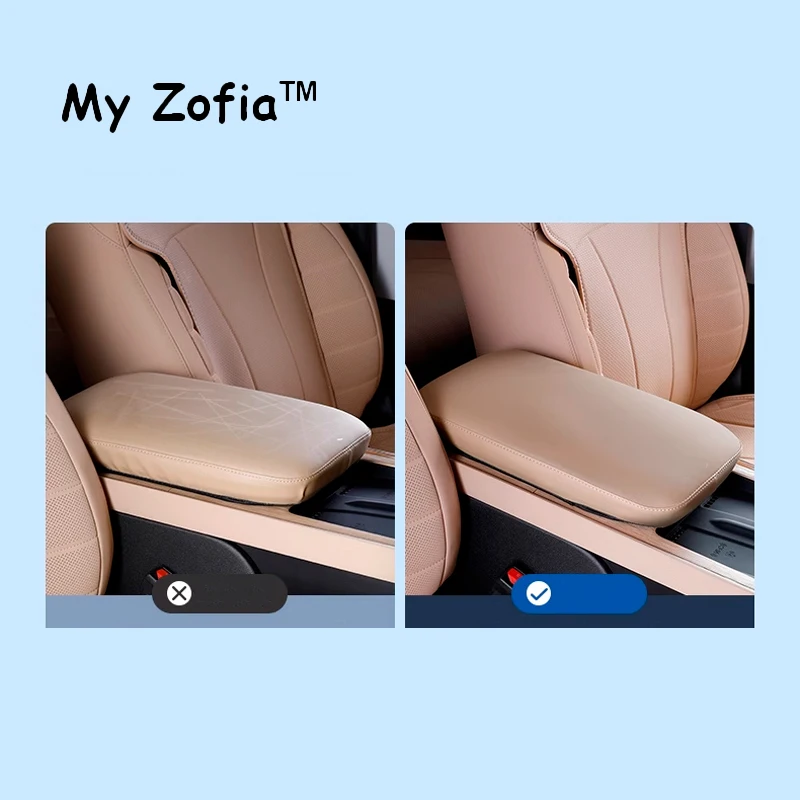 For EXLANTIX ET EXEED STERRA ET 2024 2025 Car Armrest Box Center Console Armrest Cover Interior PU Leather Cover Accessories