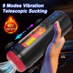 Automatic Male Masturbator Telescopic Rotation Sucking Machine for Men Heating Man Masturbation Cup Blowjob Sex Toy for Men