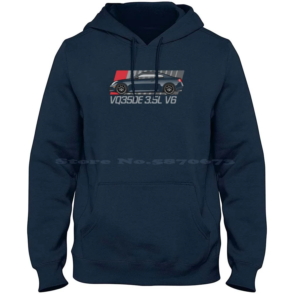 Vq35de Multicolor Dark 100% Cotton Hoodie 2003 2004 2005 2006 2007 V35 Infiniti G35 V6 Coupe Vq35de 3 5l Jdm