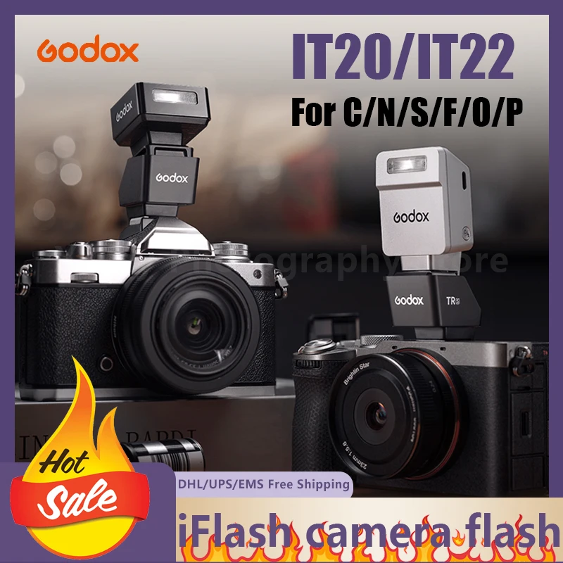 Godox It20/it22 Мини Карманная Iflash Камера Вспышка Ttl Автоматическое Измерение Экспозиции Фотография Ночная Сцена Интеллектуальный Фонарик
