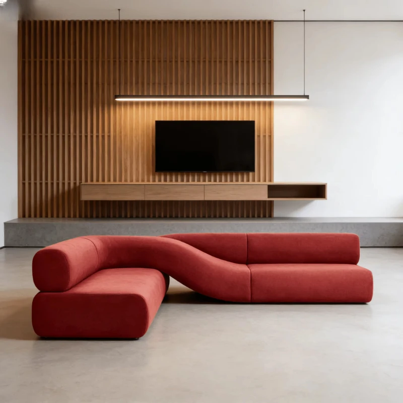 Multi-color optional, three-seater chic modern velvet sofa set for living room furniture