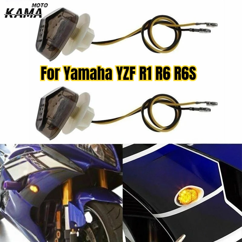 LED Flush Mount Turn Signal Light Lamp Indicator For Yamaha YZF R1 R6 R6S