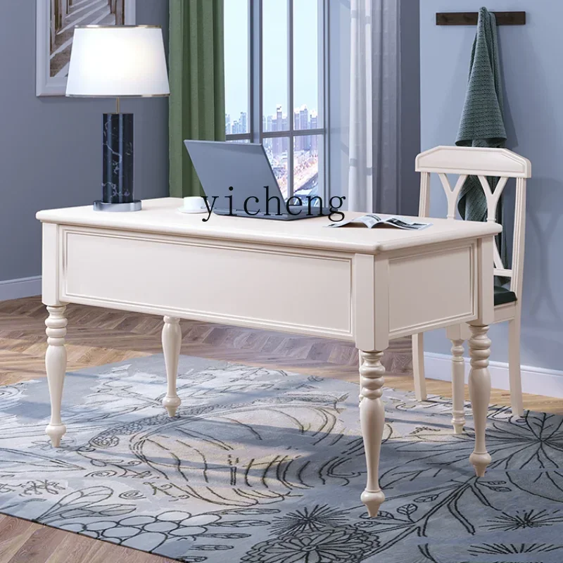 Solid Wood 1.8-1.6-1.4 M 1.2 Desk Large Size Home Study Computer Desk Desk