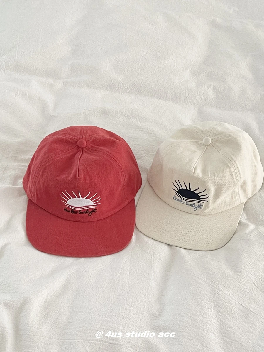 Niche Soft Top Flat Eaves Cap Korean Street Baseball Cap Trendy Face-Looking Small Big Head Circumference Peaked Cap