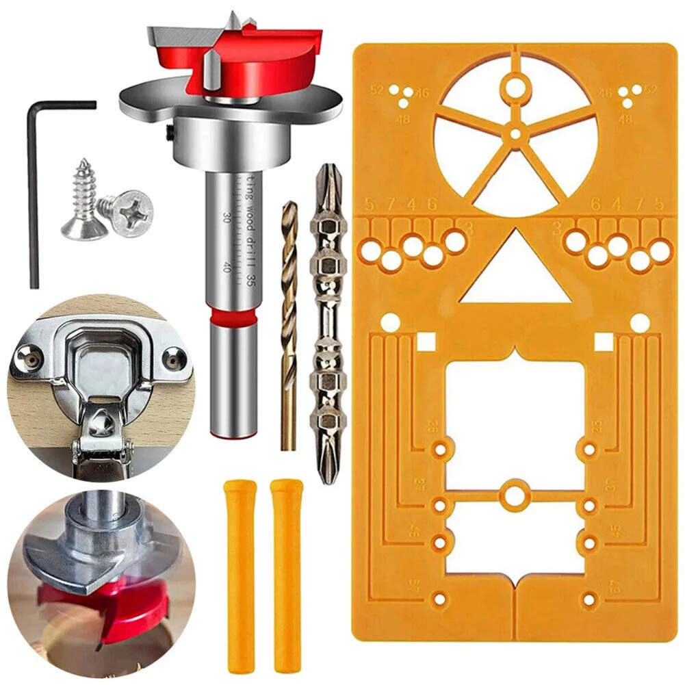 Werkzeuge mit 35-mm-Scharniervorrichtung, hochpräzise tragbare Scharnierbohrer-Ortungs werkzeuge für die Holz bearbeitung für die Montage von Schrank tür scharnieren