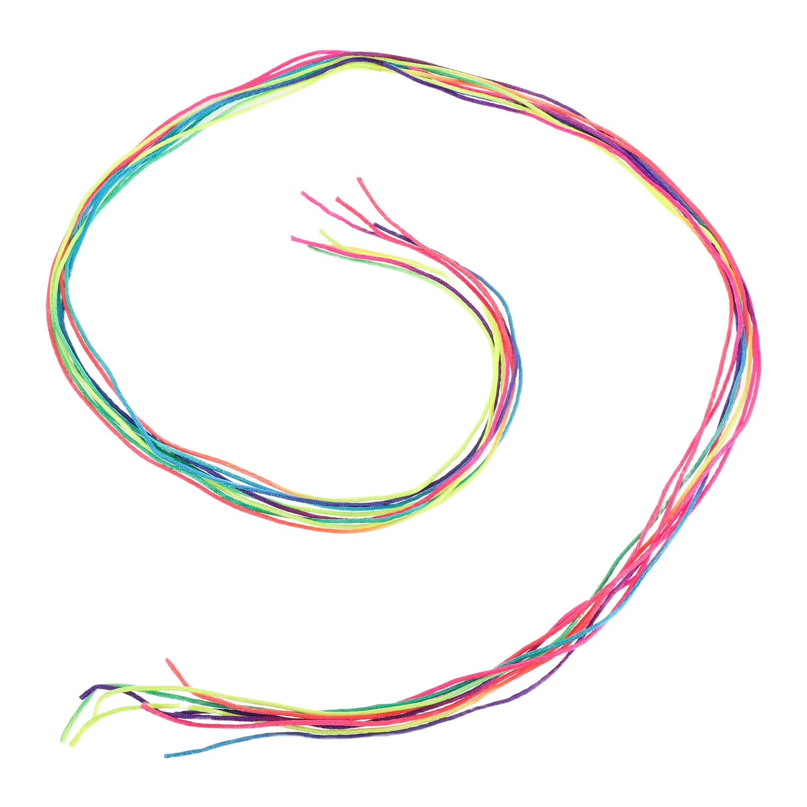 

10pcs Colorful Braiding Hair Rope Elastic Ponytail Ties For Diy Styling Street Dance Hair Accessories Braiding String Ornament