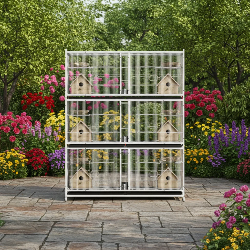 

Pigeon Pairing Breeding Cage Anti Mouse Weasel Square Tube Iron Wire Pigeon Loft for Budgerigar Pet Bird House