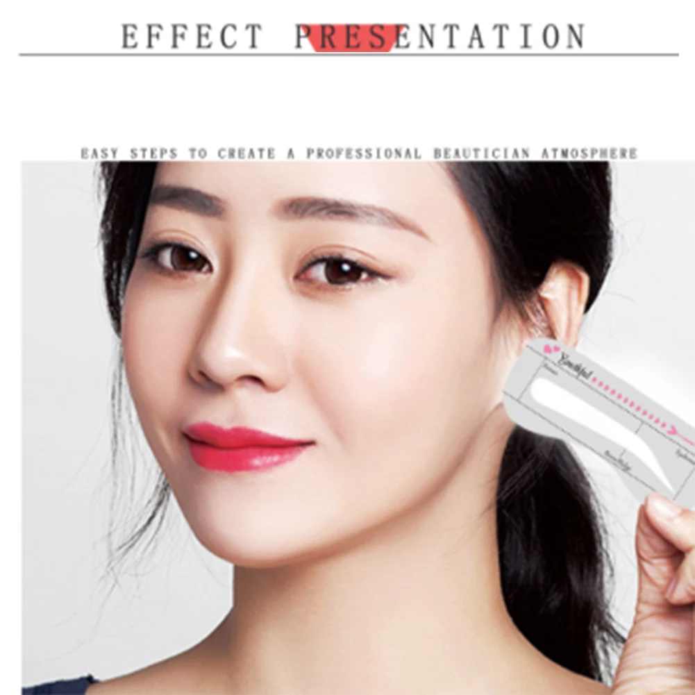 Reusable Eyebrow Paper Thrush Tool Eyebrow Shape Paper Trimming Eyeliner Paper Thrush Paper Makeup Tools Brow Students