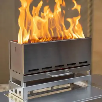 IGT 캠핑 목재 스토브, 야외 목재 스토브, 휴대용 백패킹 스토브, IGT 데스크탑 휴대용 접이식 화로, 요리 버너