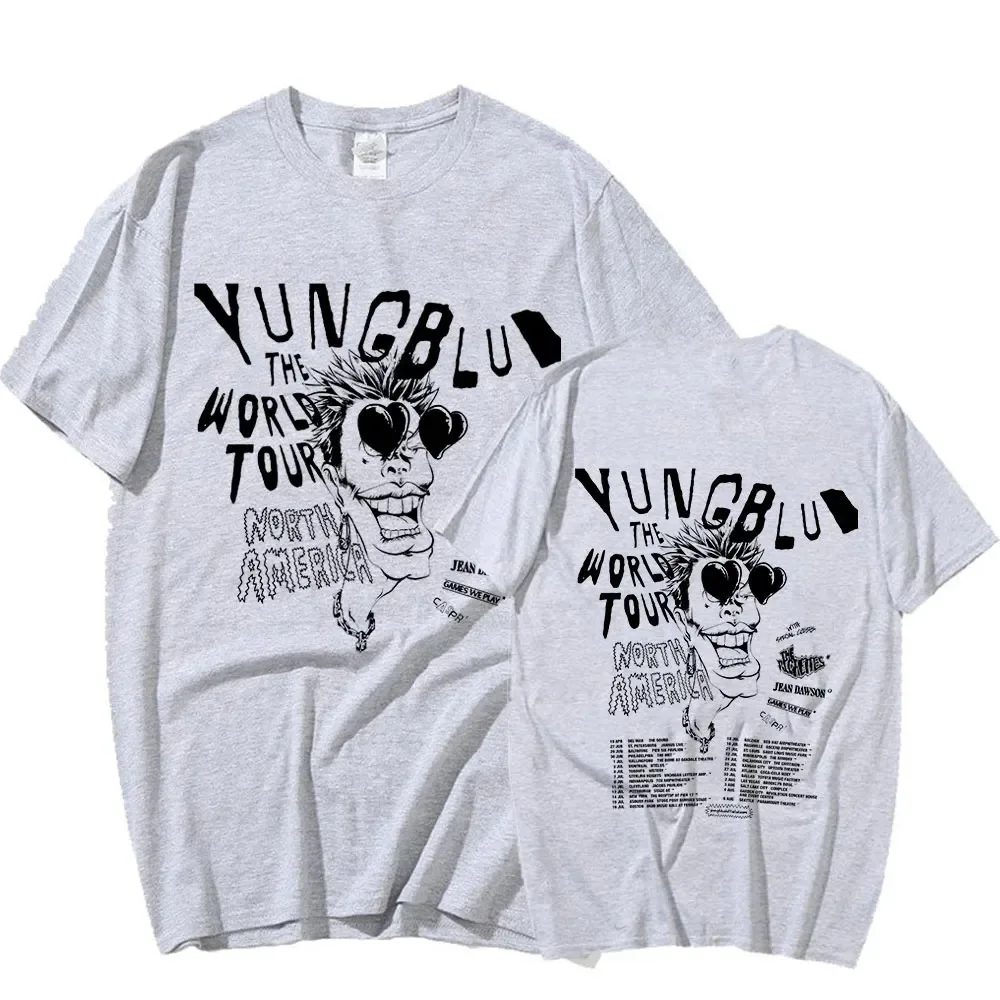 Yungblud-Camiseta de la gira mundial para hombre, camisa de manga corta con cuello redondo de gran tamaño, regalo de Hip Hop, ropa de calle, 2023