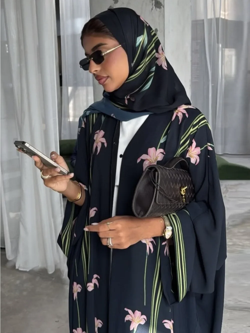 Eid Women Abaya Scarf Muslim Print Cardigan Dresses Abayas Kaftan Vestidos Arab Long Robe Ramadan Morocco Dubai Jalabiya 2026