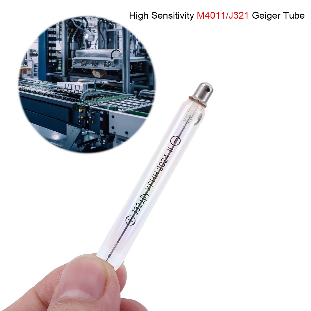 

M4011/J321 Стеклянная трубка счетчика Гейгера Alpha/Beta Particles Gamma/X-Rays Обнаружение счетчика Гейгера Комплект высокочувствительного Гейгера