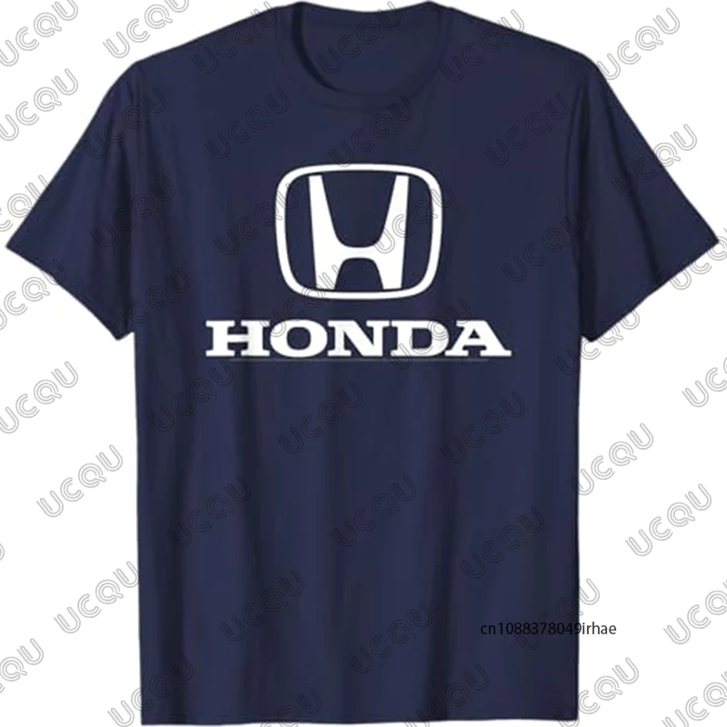 Новая летняя мужская и женская хлопковая футболка с принтом Honda, простые мотоциклетные футболки с короткими рукавами, уличные повседневные уличные топы