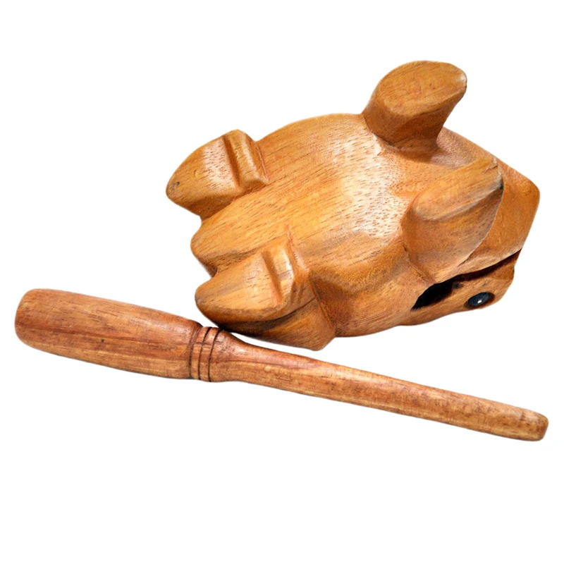 Lucky Thailand Wood Thailand Traditional Craft Wooden Lucky Croaking Musical Instrument Home Office Desk Decor Lucky Frog Crafts