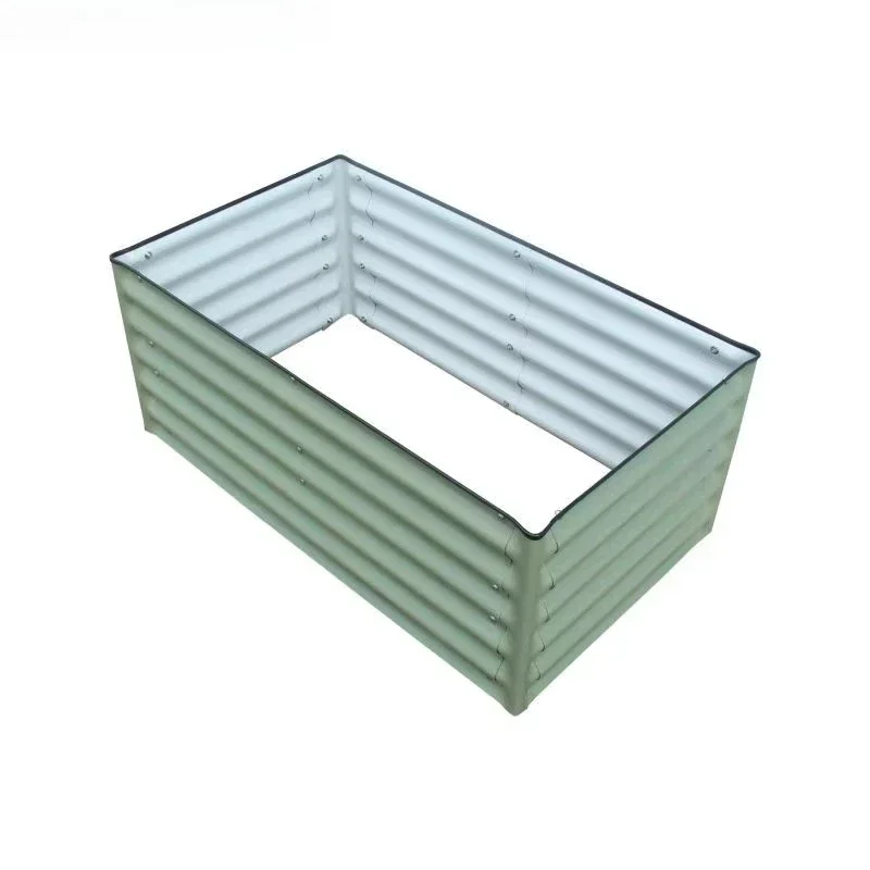 One Meter Rectangle Metal Flower Pot Vegetable Garden Planting Box - Garden Plant Container