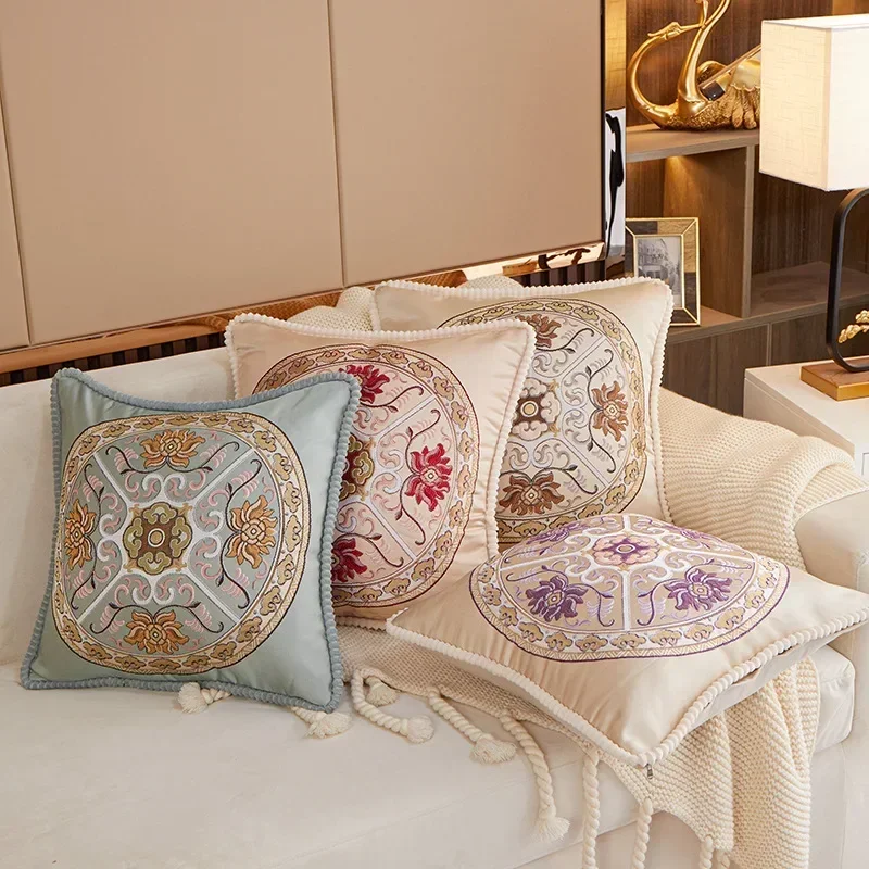 New Nordic Curled Jacquard Pillow Cover Sofa Home Bedhead Decoration Pillowcase Throw Pillow Cover Fundas De Cojines 48x48cm