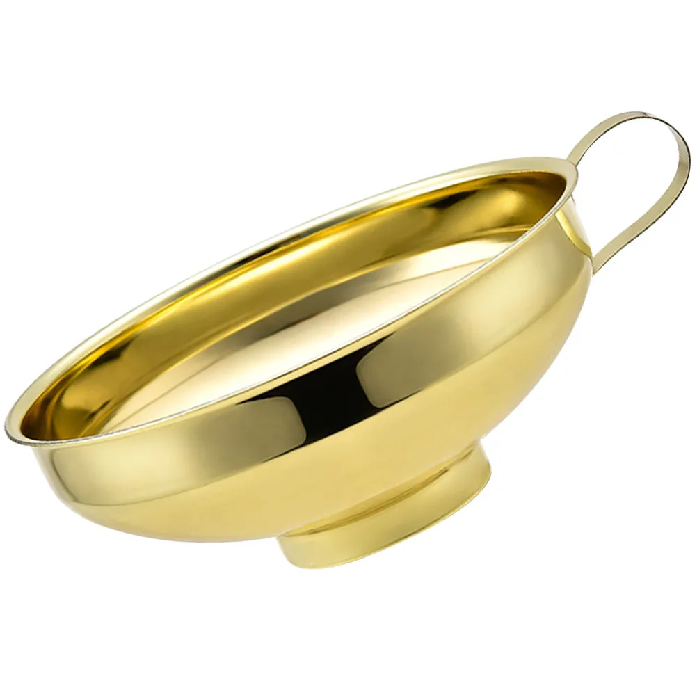Stainless Steel Wide Mouth Funnel for Liquid & Powder Transferring – Oil, Vinegar, Wine, Bottles, Jars, Canning