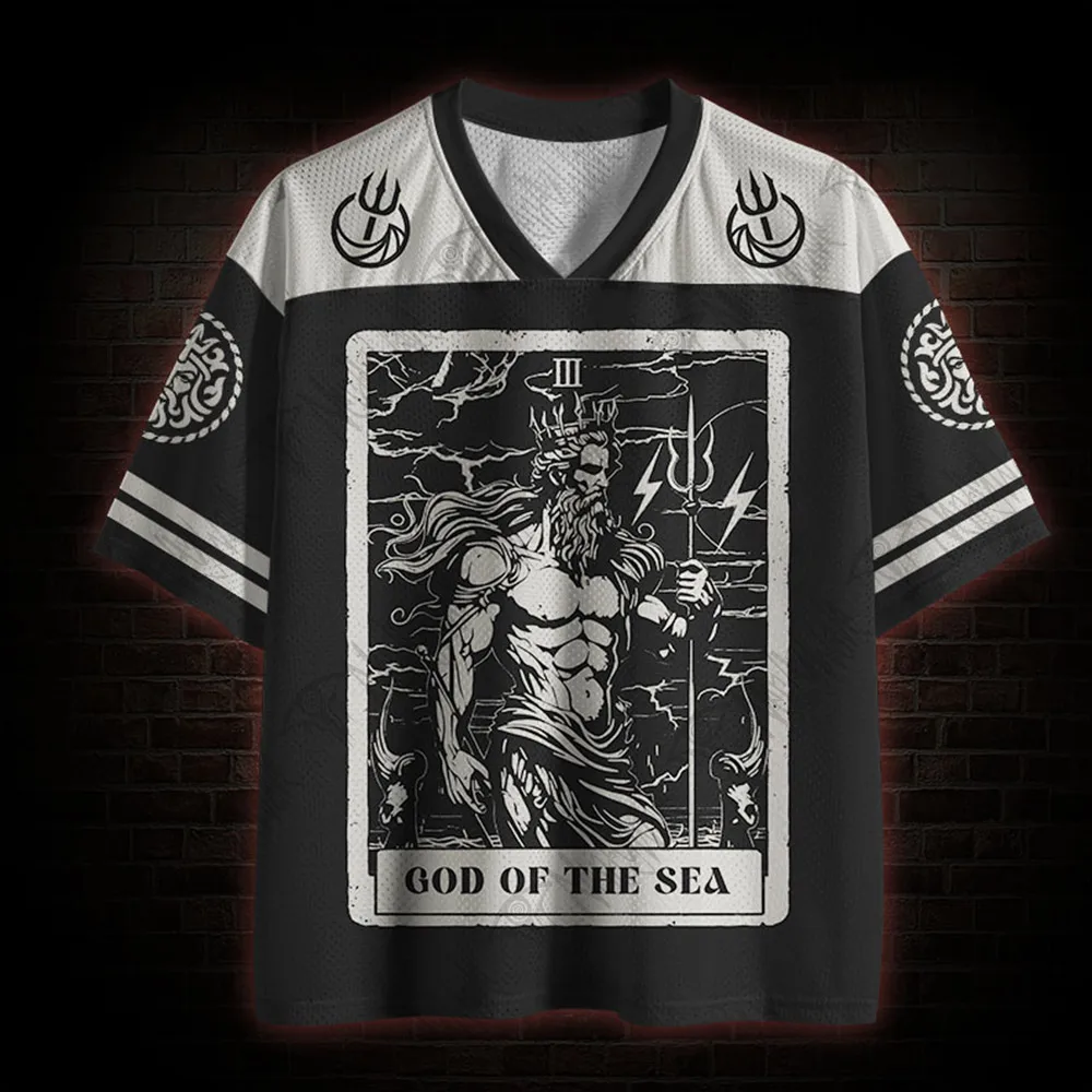 T-shirt de sport respirant à col en V pour adulte, séries Mythical God et Black Series, en maille à séchage rapide, idéal pour le fitness – Nouveauté très demandée