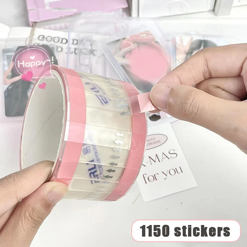 Simple Pure Transparent Index Stickers Color Label Stickers DIY Sticky Notes Office School Supplies