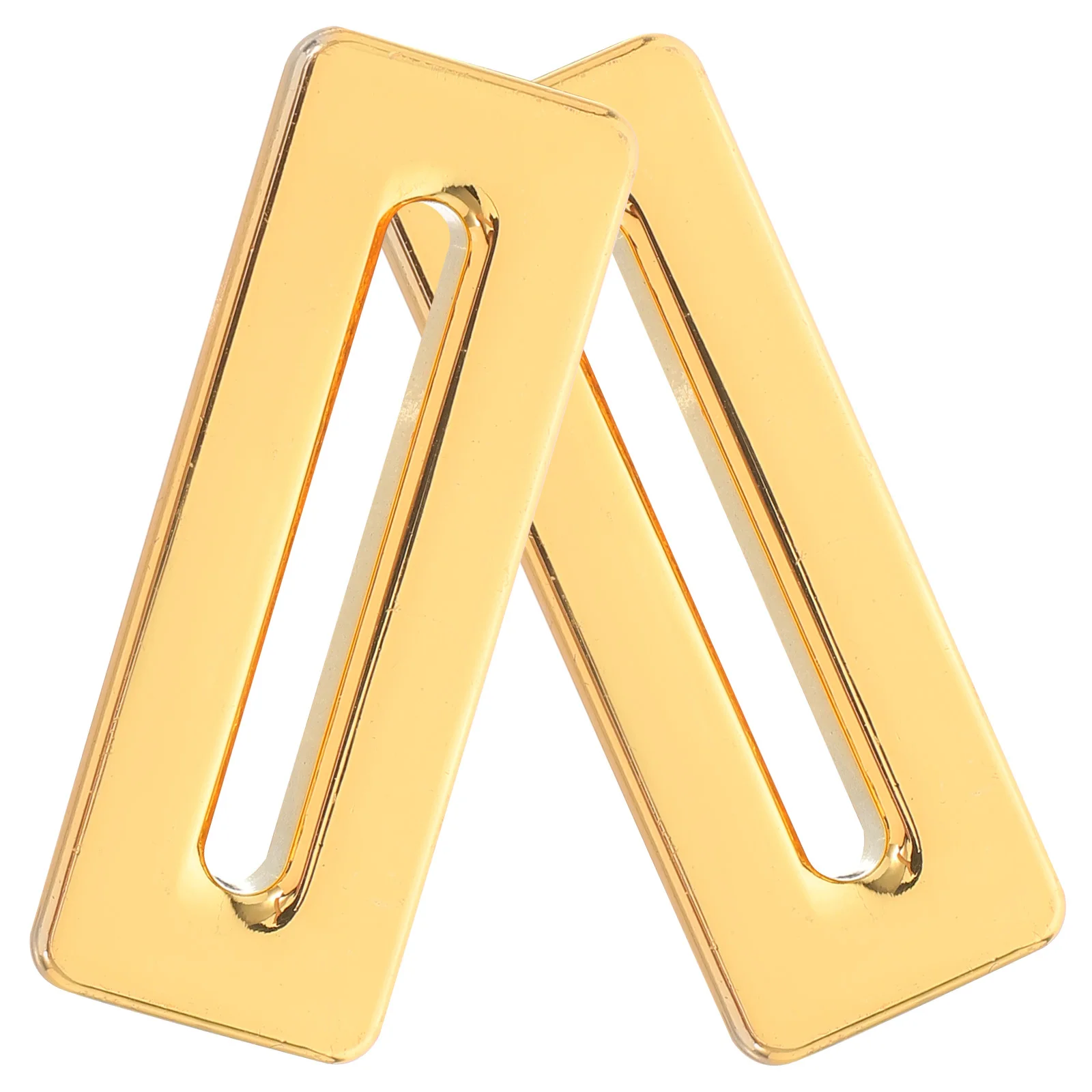 2pcs Basin Overflow Cover: Zinc Alloy Rectangle Trim Cap For Bathroom Kitchen Small Hole Fit Chrome Sink Insert Compatible With