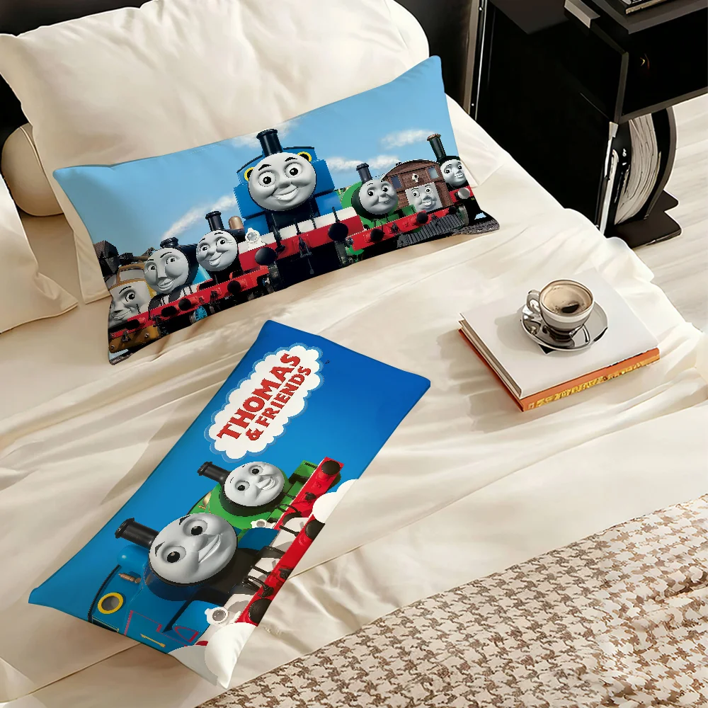 كيس وسادة كارتون T-Thomas and F-Friends مناسب لوسائد مستطيلة لتزيين المنزل وأريكة غرفة النوم والمكتب