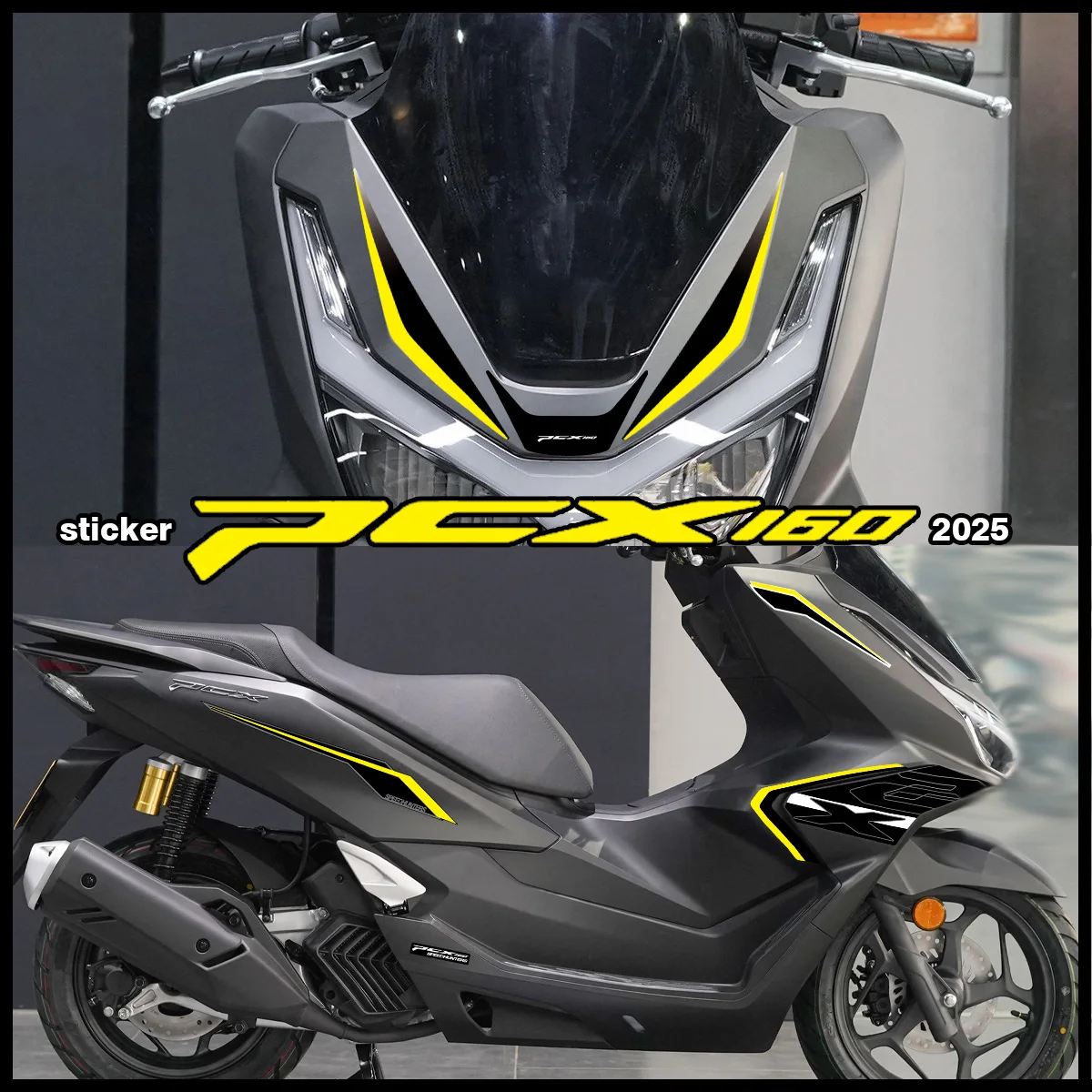 

For PCX160 PCX 160 2025 Motorcycles Accessories Stickers Vinyl Modified Decoration Moto Scooter Head Side Body Decals
