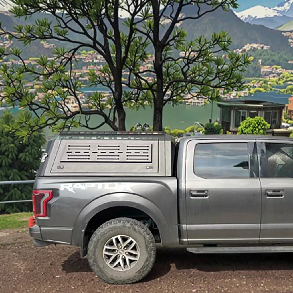 

High Quality Aluminum Alloy Foldable Hardtop Cargo Bed Cover Waterproof Truck Roof Canopy for Off-Road Pickup Fits Ford F150