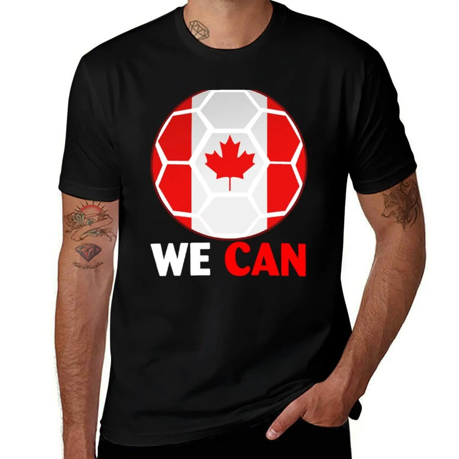 

We Can Canada Flag T-Shirt g man t shirts for men cotton t shirt pack T-Shirt