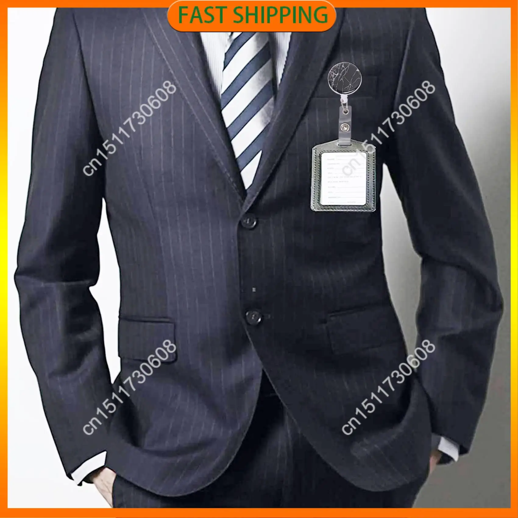 اشتري الآن 10 قطعة حامل شارة قابل للسحب بكرات شارة الممرضة مع مشبك التمساح بكرة شارة اسم الهوية المزخرفة لعامل المكتب #1