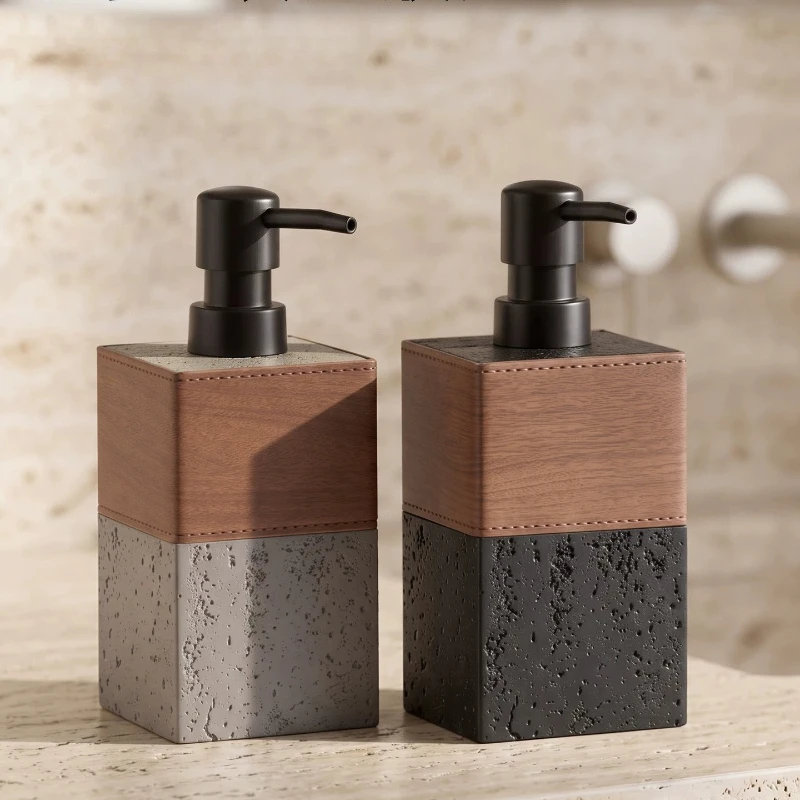 Retro Natural Limestone Soap Dispenser, Hand Bottle, Storage Bottle, Desktop Decoration, Home Decoration, Bathroom Accessories