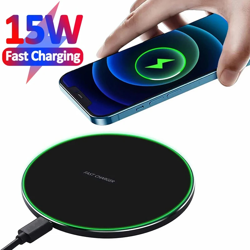 Mirror Wireless 15W Fast Charging For iPhone 14 13 12 11 Pro XR XS Max Samsung Huawei Xiaomi OPPO Phones Fast Inductive Charging